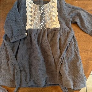 Elegant Kids Gray Lace Blouse